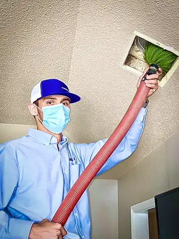 We clean your air ducts to improve your indoor air quality.