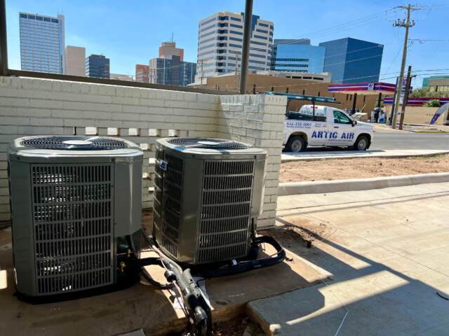 Installation of new air conditioners