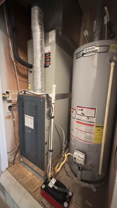Installed new HVAC air handler.