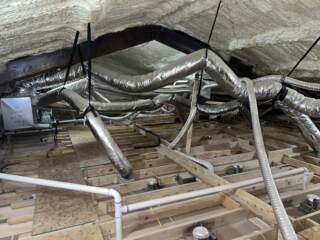 Ductwork in customer's attic