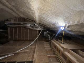 Attic of customer's home