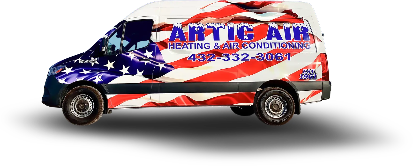 Artic Air service vehicle ready to serve our customers.